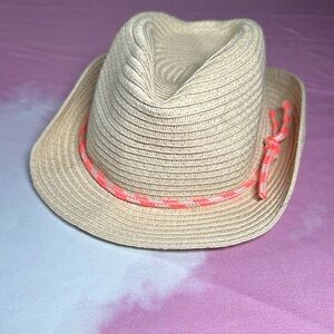 Carter's Baby Girls Kids Straw Sun Hat Size 0-9 months Easter Spring Summer Hat